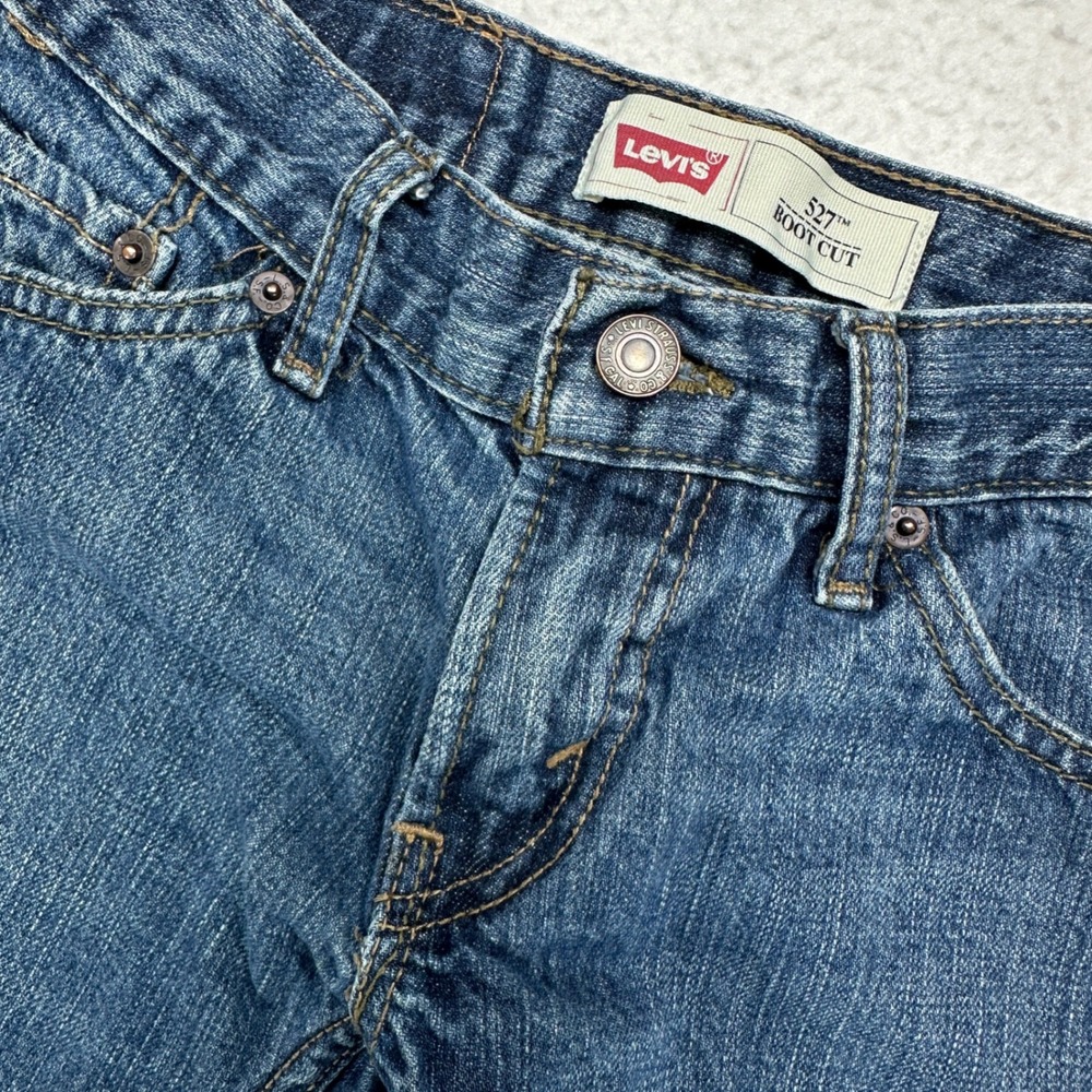 Levi's 527 Bootcut Jeans Kids Size 8 Reg Blue Medium Wash‎ Denim 5527-950